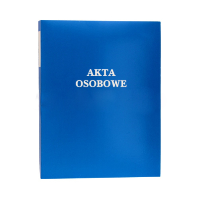 Teczka do akt osobowych Warta b/wew. niebieska