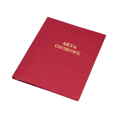 Teczka do akt osobowych Warta oklej. A4, bordo