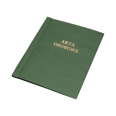 Teczka do akt osobowych Warta oklej. A4, zieleń