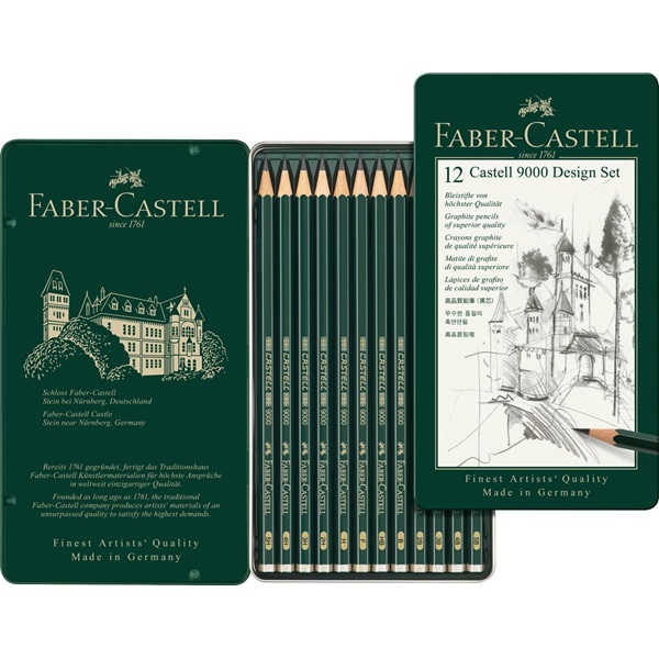 Zestaw 12 ołówków Castell 9000 Faber Castell 119065