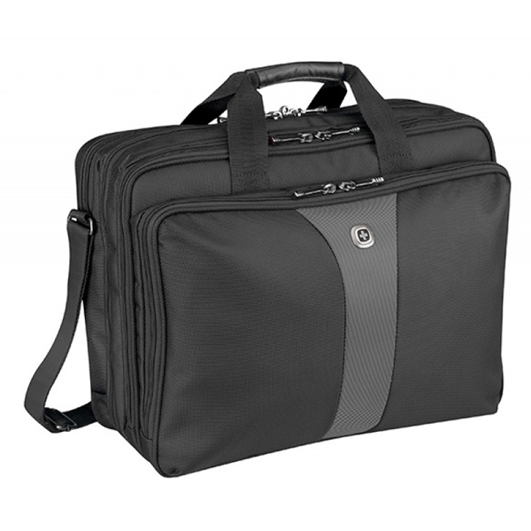 Torba na laptopa WENGER Legacy, 17", 420x320x170mm, czarna/szara