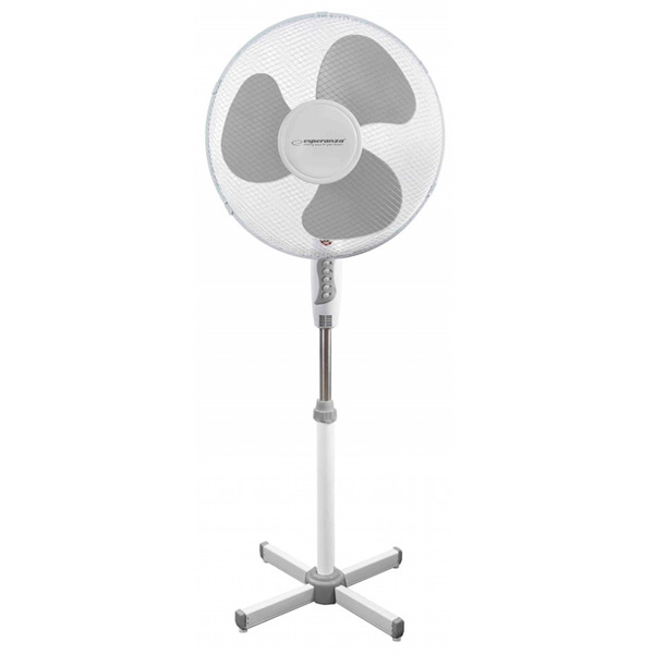 Wentylator, (wiatrak) ESPERANZA Hurricane, stojący, śr. 40cm, 50W, białoszary Wentylator, (wiatrak) ESPERANZA Hurricane, stojący, śr. 40cm, 50W, białoszary