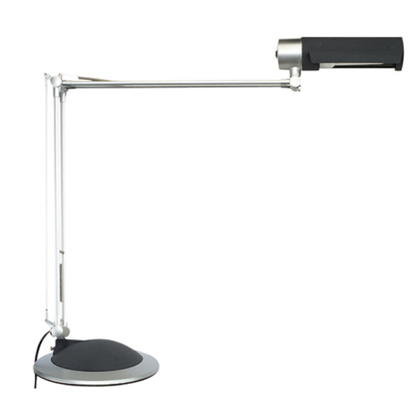 Lampka energooszczędna na biurko Maul Office 20W srebrno-czarna