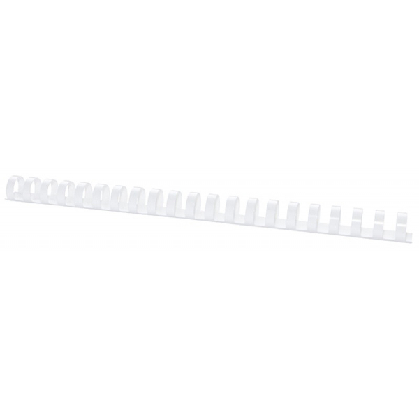 Grzbiety do bindowania Office Products, A4, 19mm (165 kartek), 100 szt. białe
