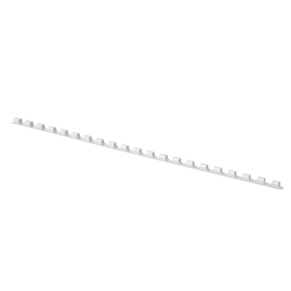 Grzbiety do bindowania Office Products, A4, 6mm (25 kartek), 100 szt. białe