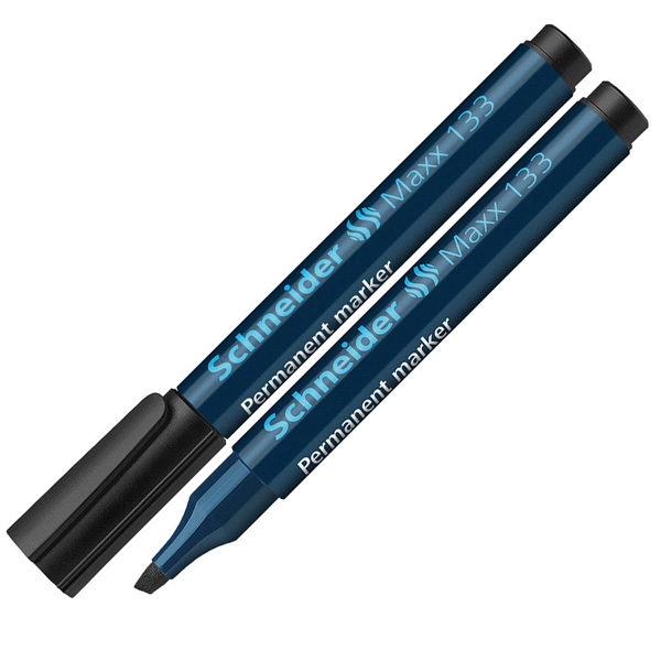 Marker permanentny SCHNEIDER Maxx 130, okrągły, 1-3 mm, czarny