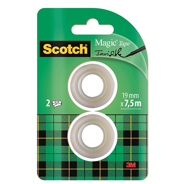 Taśma biurowa Magic Scotch 19mm 7.5m 2 sztuki