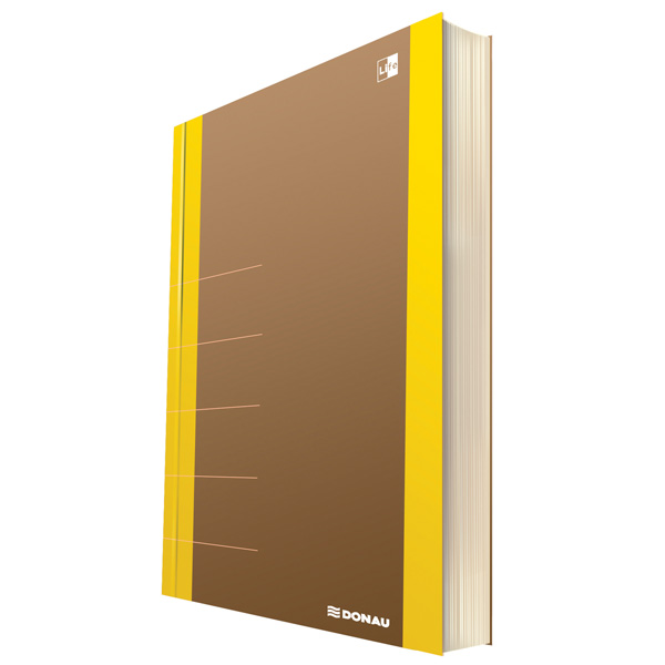 Notatnik DONAU Life, organizer, 165x230mm, 80 kart żółty
