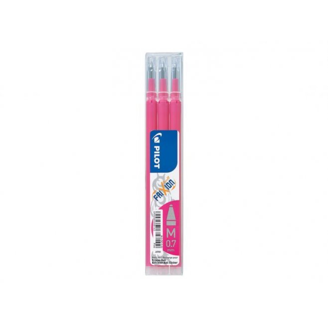 Pilot, Wkład do pióra kulkowego, Frixion Ball Medium, różowy, 3 szt.