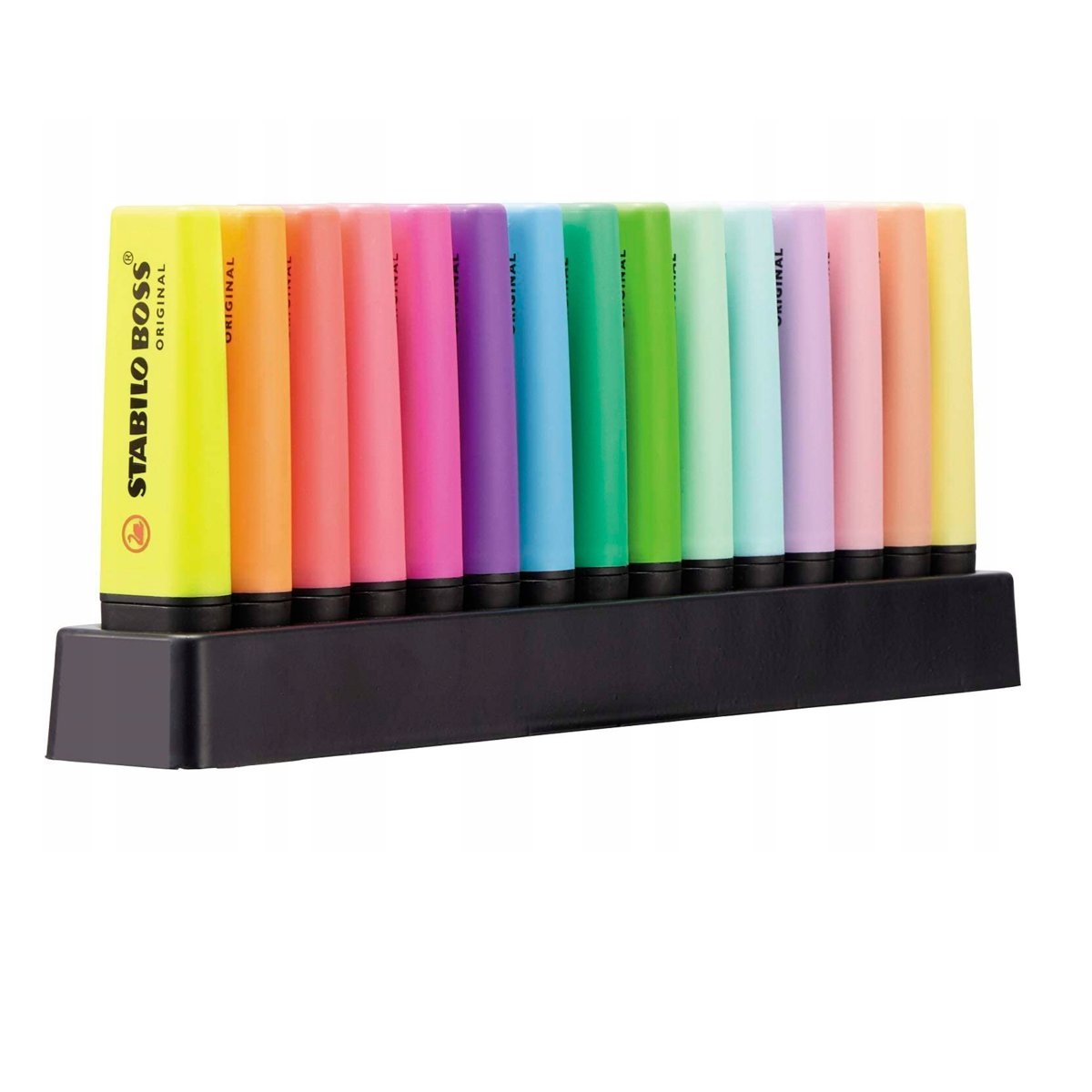 Zakreślacze Boss 15-kol. w etui, Stabilo
