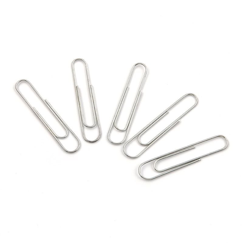 Spinacze okrągłe OFFICE PRODUCTS, 50mm, 100szt., srebrne