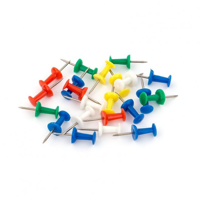 Pinezki beczułki OFFICE PRODUCTS, 100szt., mix kolorów