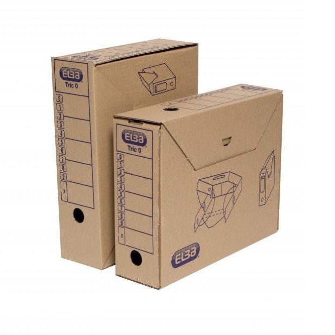Pudło archiwizacyjne TRIC 0 265x95x340mm brązowe ELBA
