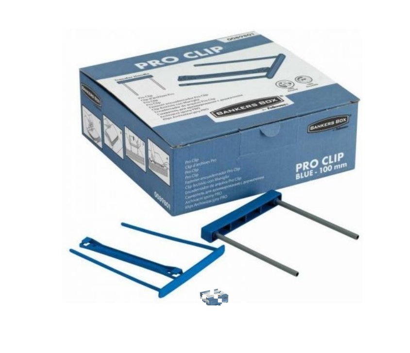 Klips do spinania dokumentów PRO niebieski 50szt FELLOWES 89801