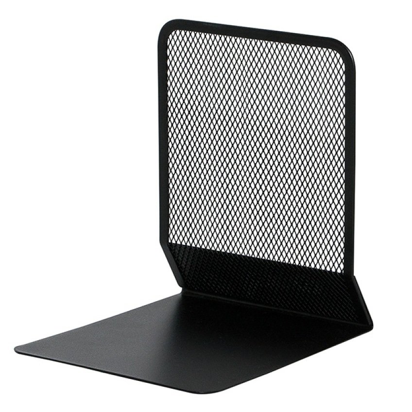 Stojak na książki Q-Connect Office Set, metalowy, czarny-2-sztuki