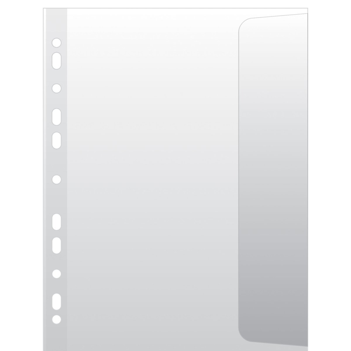 Koszulki z klapką DONAU, PP, A4, groszkowe, 100mikr., 10sz