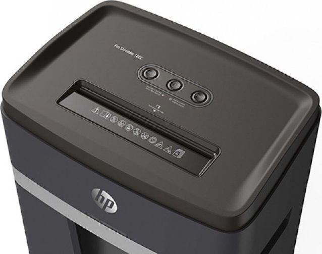 Niszczarka HP PRO SHREDDER 18CC, ścinki, P-4, 18 kart., 25l, ciemnoszara