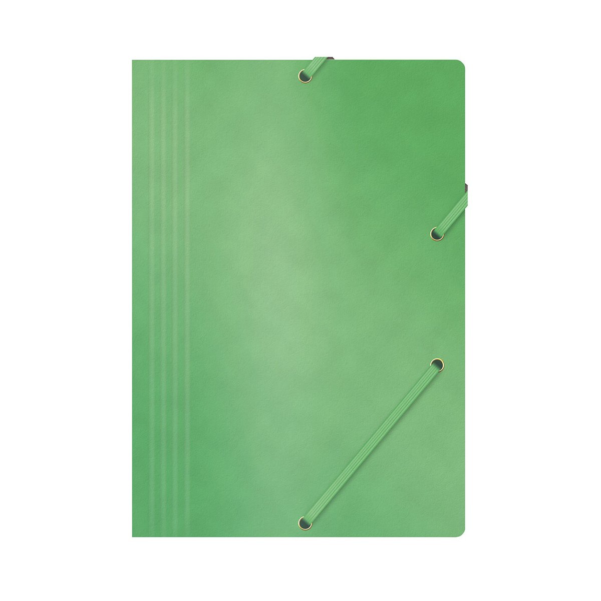 Teczka z gumką OFFICE PRODUCTS, preszpan, A4, 390gsm, 3-skrz., zielona