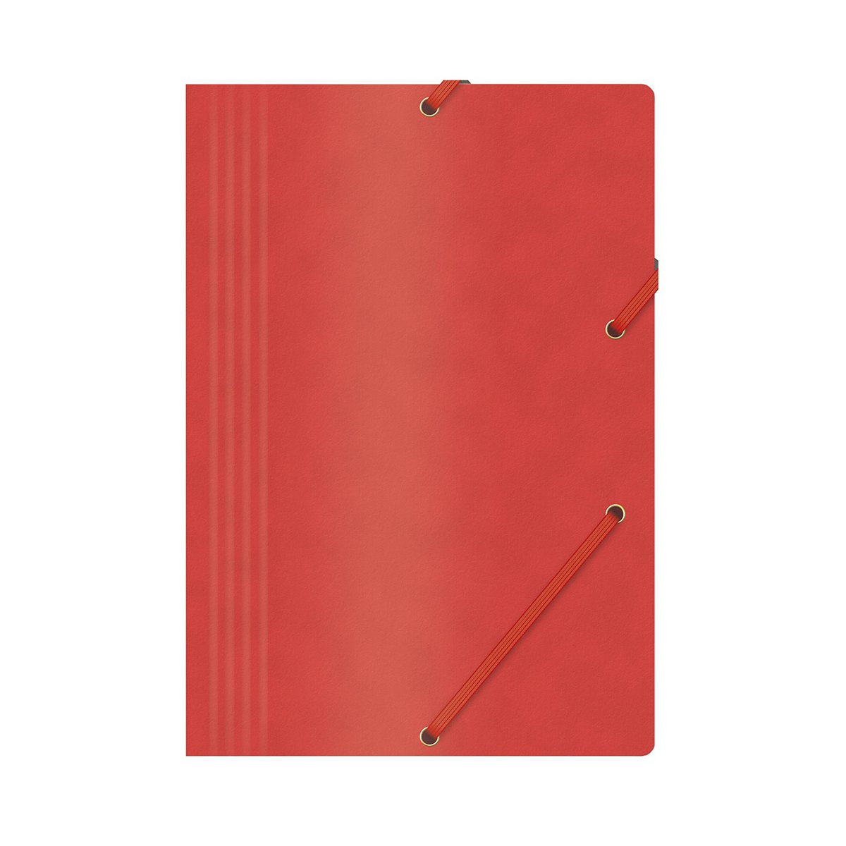 Teczka z gumką OFFICE PRODUCTS, preszpan, A4, 390gsm, 3-skrz., czerwona