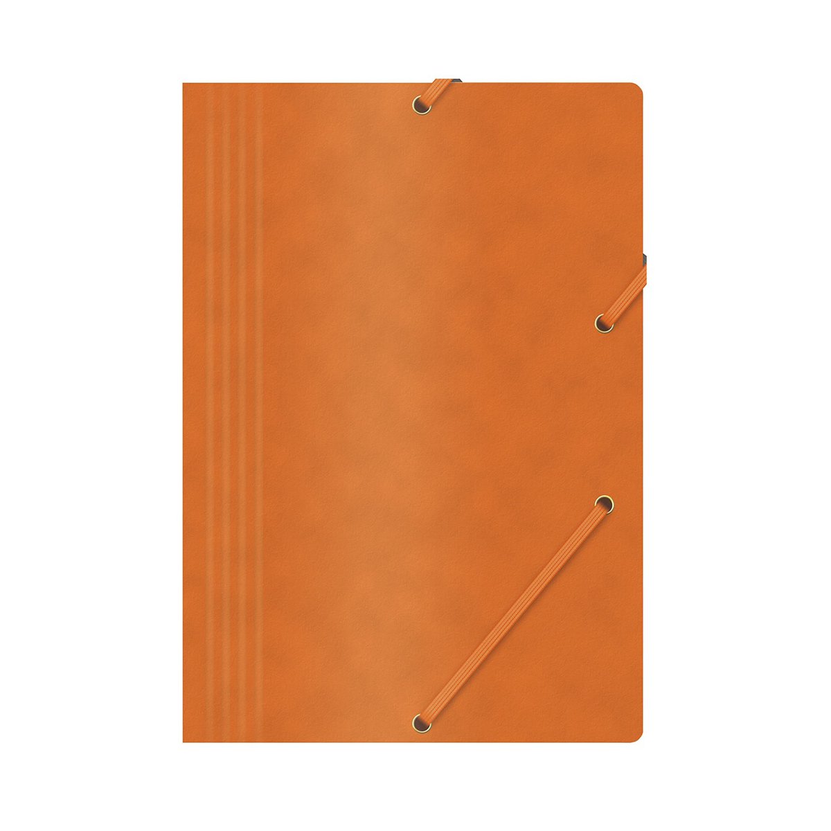 Teczka z gumką OFFICE PRODUCTS, preszpan, A4, 390gsm, 3-skrz., pomarańczowa