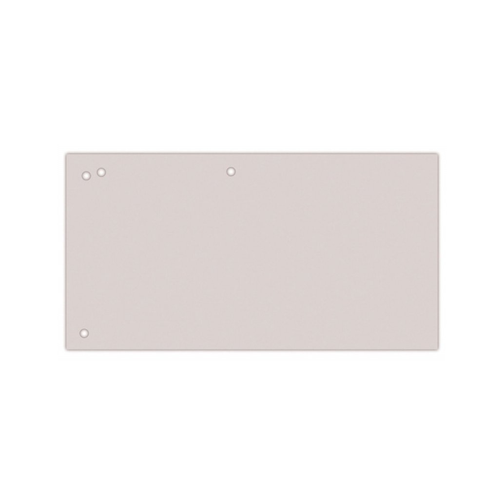 Przekładki OFFICE PRODUCTS, karton, 1/3 A4, 240x105mm, 100szt., szare