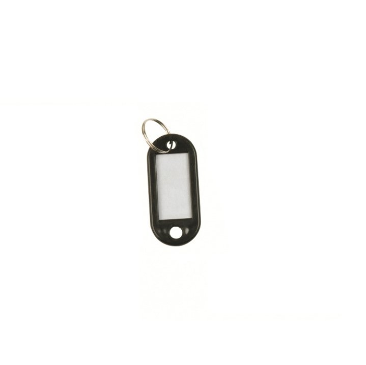 Zawieszki na klucze Q-CONNECT, 50x22mm, 100szt., czarne