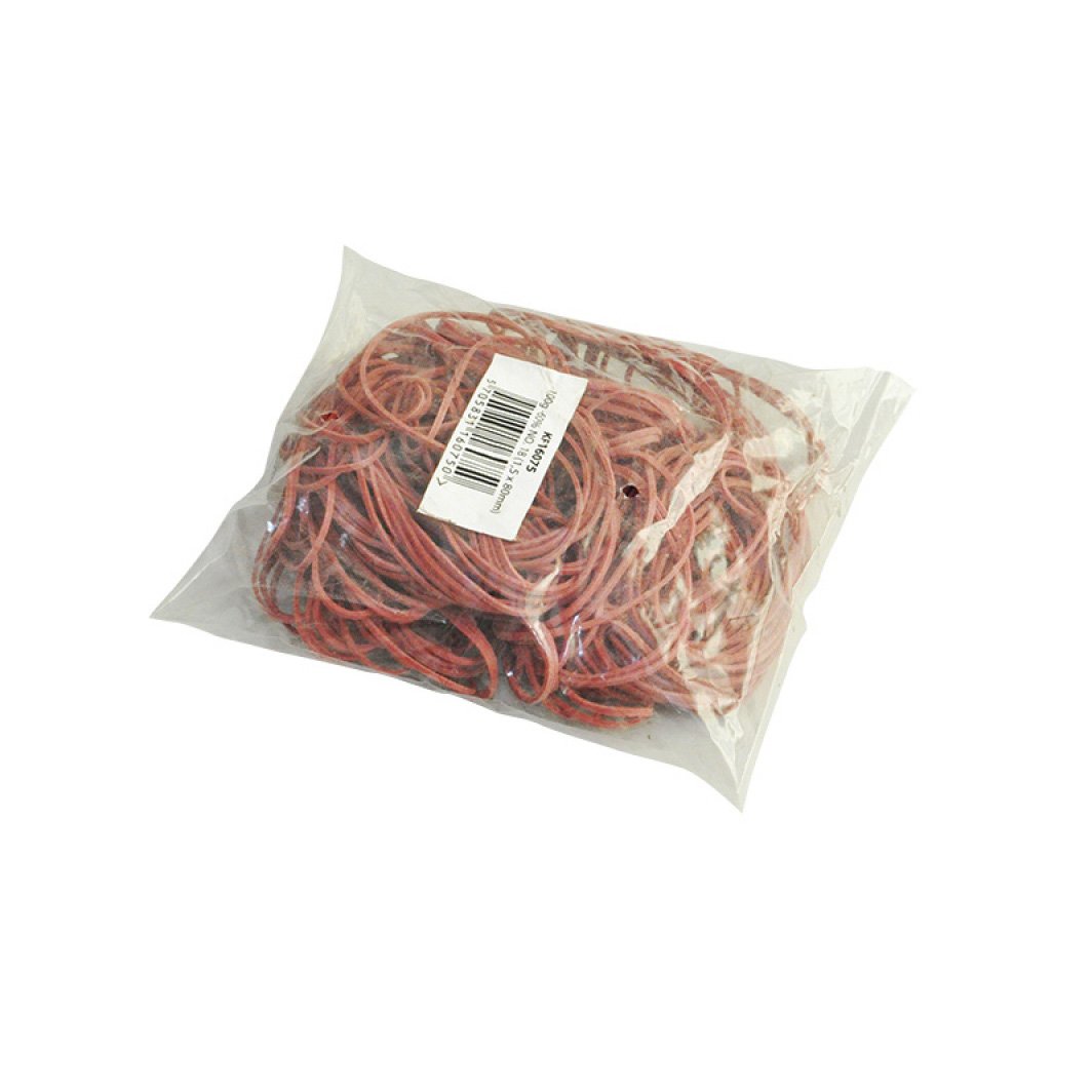 Gumki recepturki Q-CONNECT, 100g, średnica 50mm, czerwone