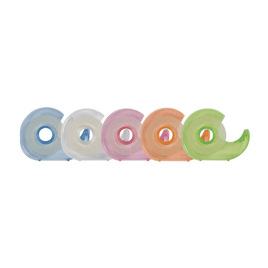 Taśma biurowa z dyspenserem Q-CONNECT, 19mm, 33m, mix kolorów