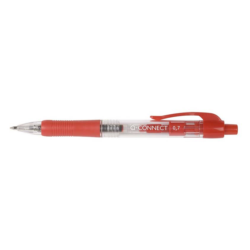 Długopis automatyczny Q-CONNECT 0,7mm, czerwony
