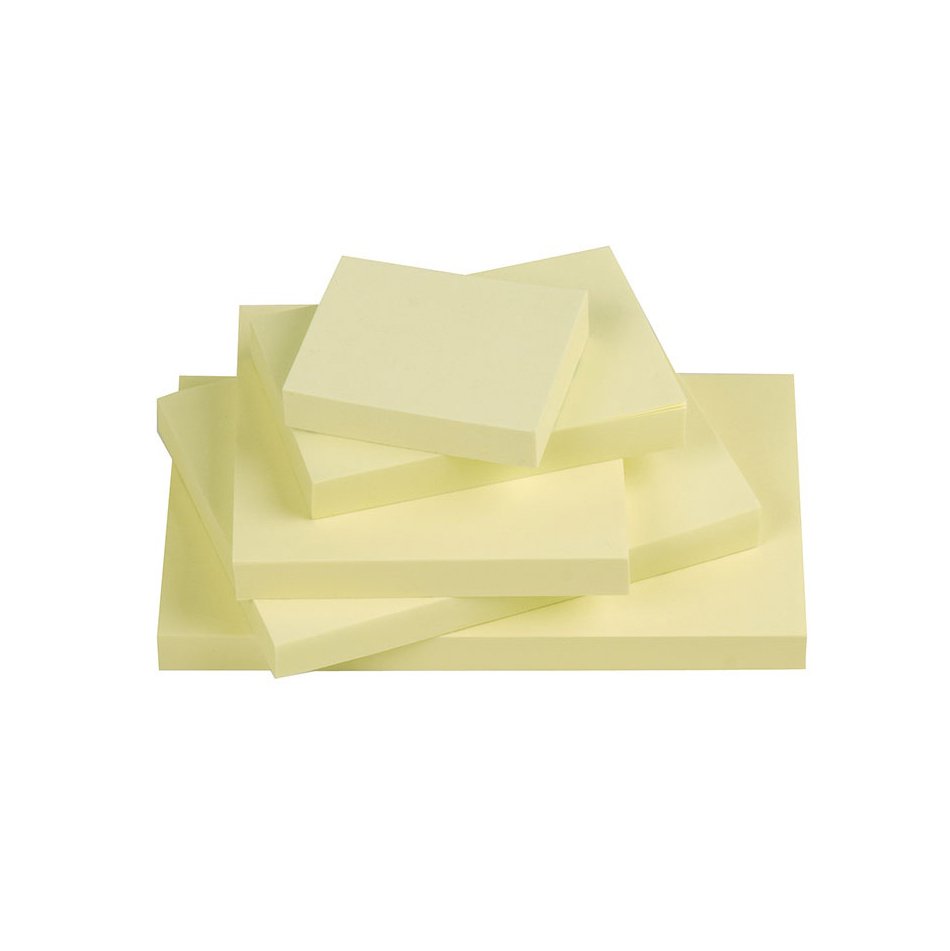 Bloczek samoprzylepny Q-CONNECT, 102x76mm, 1x100 kart., jasnożółty