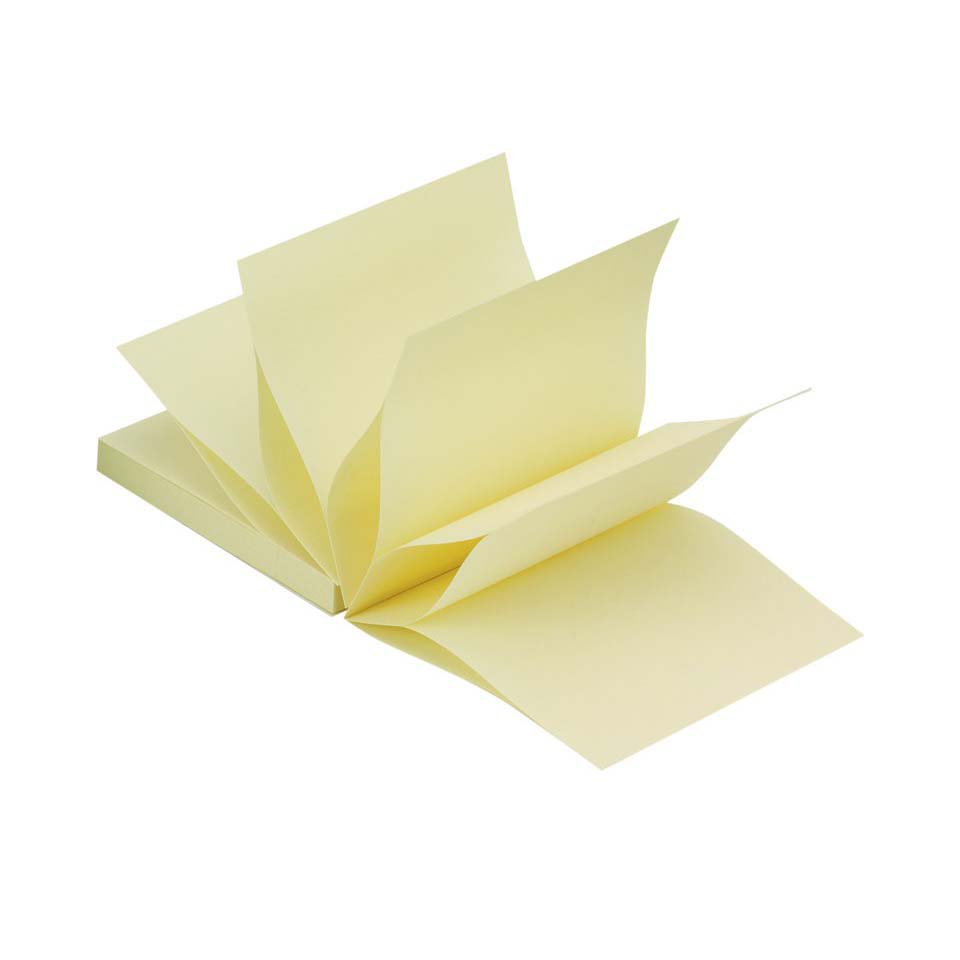 Bloczek samop. Q-CONNECT, typu Z, 76x76mm, 1x100 kart., jasnożółty