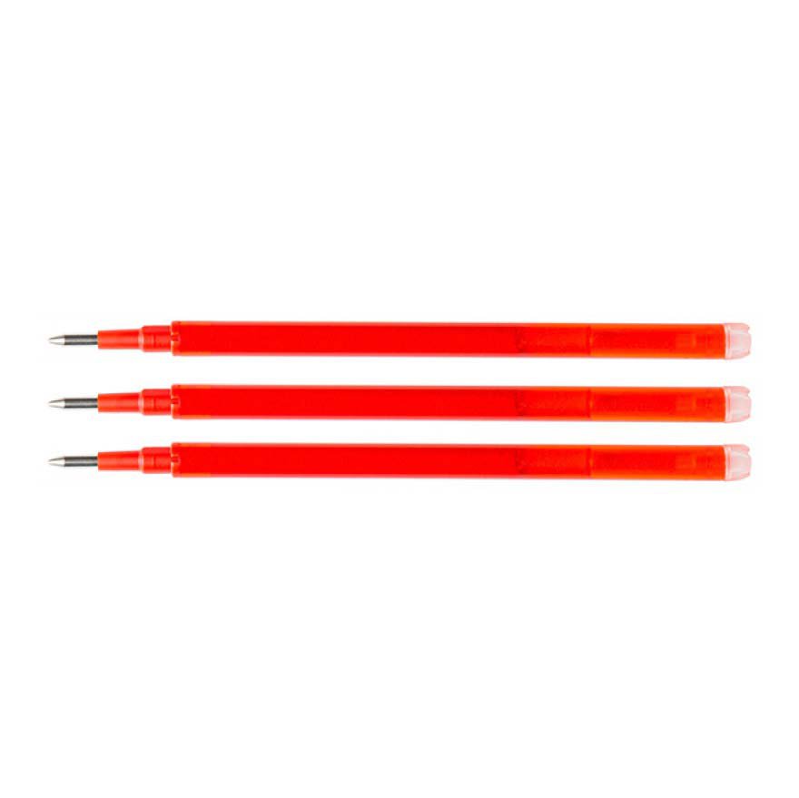Wkład do długopisu wymazywalnego Q-CONNECT, 1,0mm, 3szt., zawieszka, czerwony