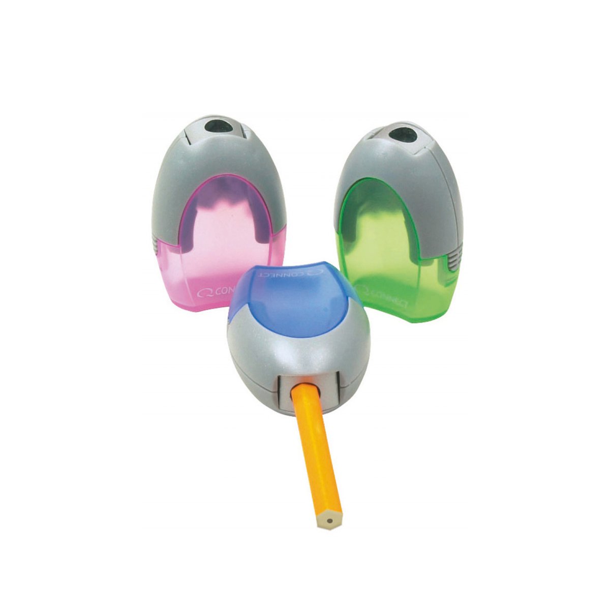 Temperówka Q-CONNECT, plastikowa, podwójna, mix kolorów