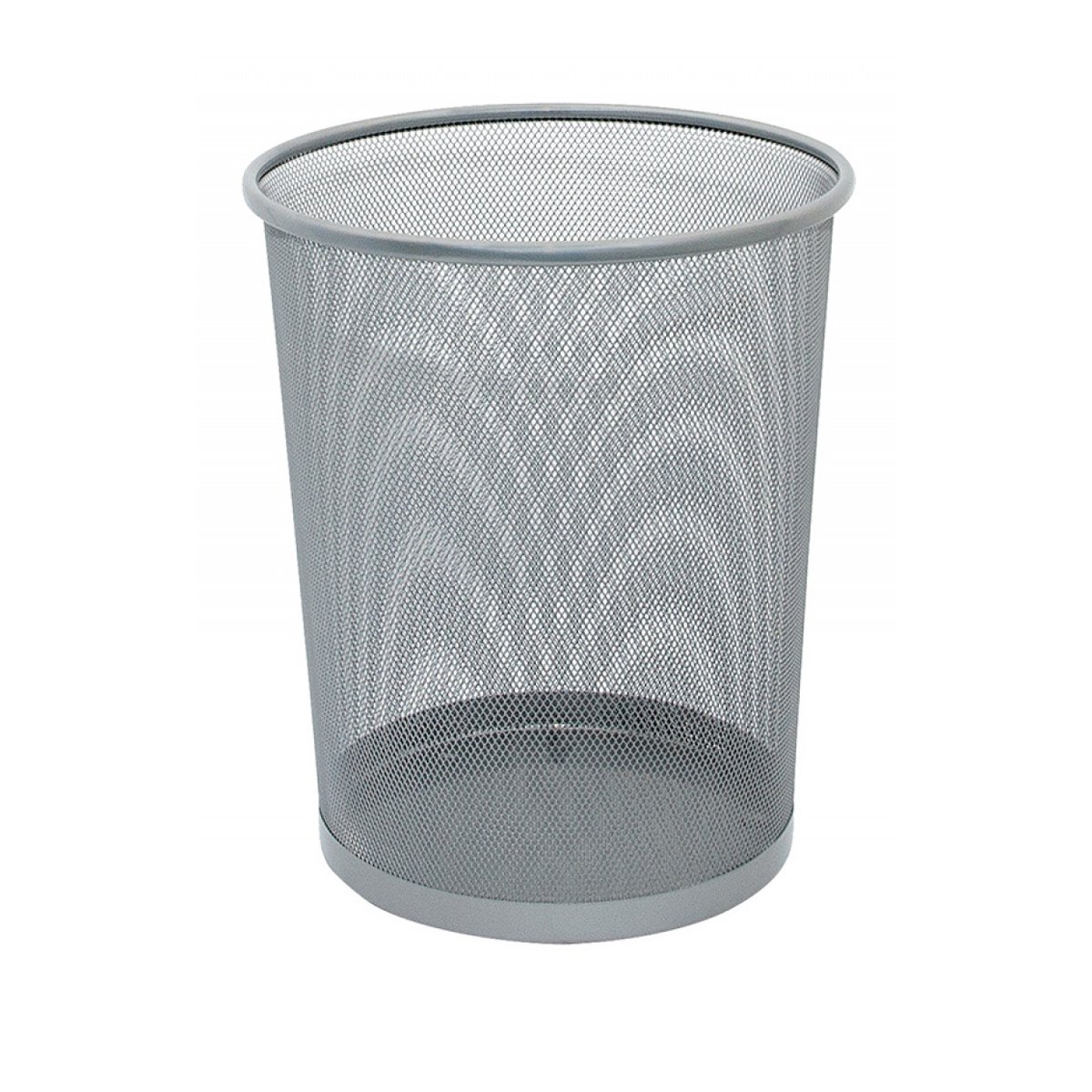 Kosz na śmieci Q-CONNECT Office Set, metalowy, 19l, srebrny