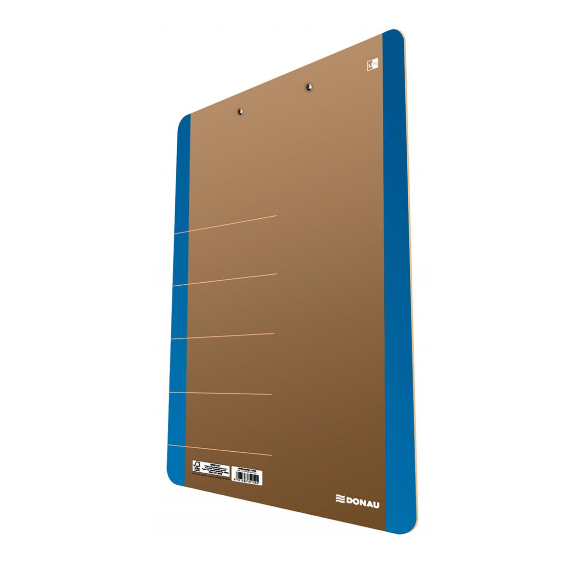 Clipboard DONAU Life, karton, A4, z klipsem, niebieski