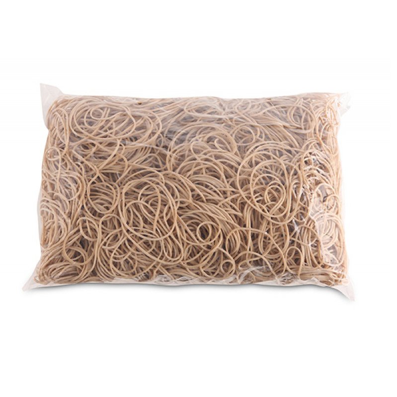 Gumki recepturki OFFICE PRODUCTS, średnica 50mm, 1,5x1,5mm, 60% kauczuku, 1000g, zgrzewka, naturalne