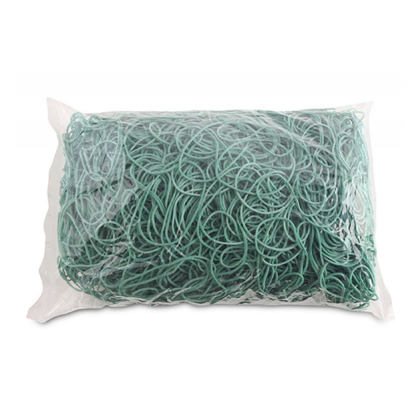 Gumki recepturki OFFICE PRODUCTS, średnica 60mm, 1,5x1,5mm, 60% kauczuku, 1000g, zgrzewka, zielone
