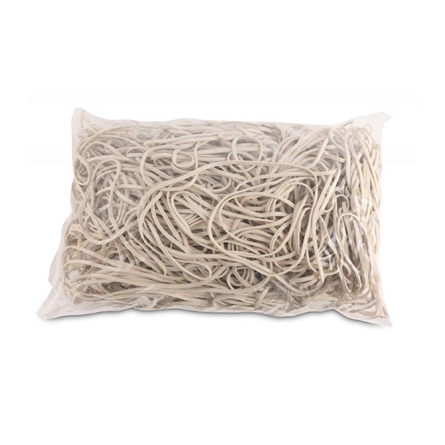 Gumki recepturki OFFICE PRODUCTS, średnica 130mm, 1,5x3mm, 60% kauczuku, 1000g, zgrzewka, białe