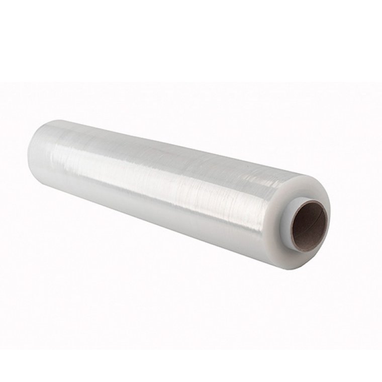 Folia stretch OFFICE PRODUCTS RĘCZNA, 2,5kg netto, szer. 500mm, gr. 23µm, transparentna