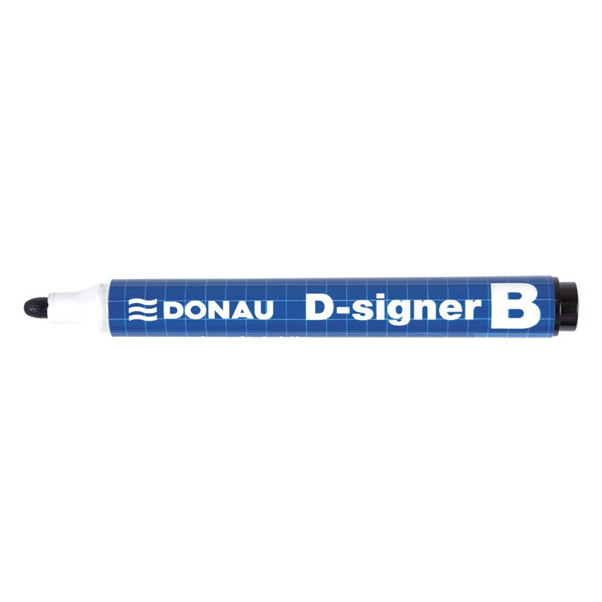 Marker do tablic DONAU D-Signer B, okrągły, 2-4mm (linia), czarny