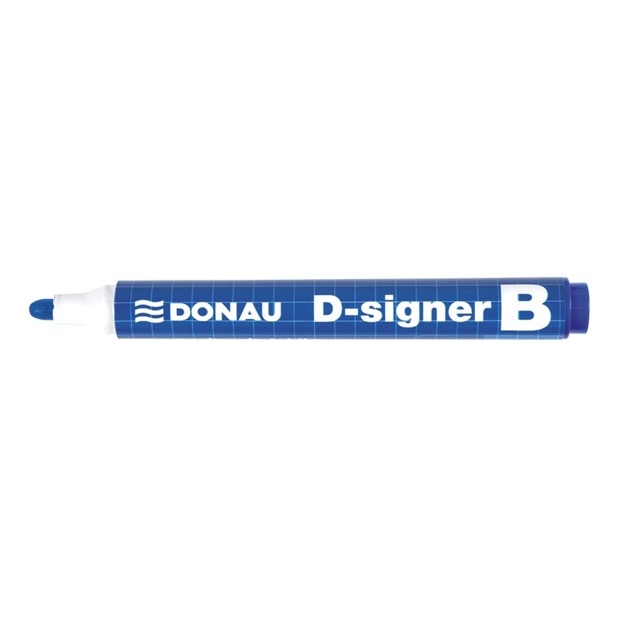 Marker do tablic DONAU D-Signer B, okrągły, 2-4mm (linia), niebieski