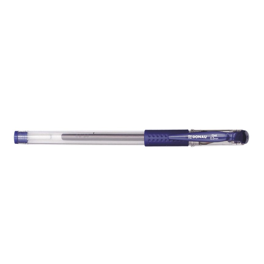 Długopis żelowy DONAU z wodoodpornym tuszem 0,5mm, niebieski