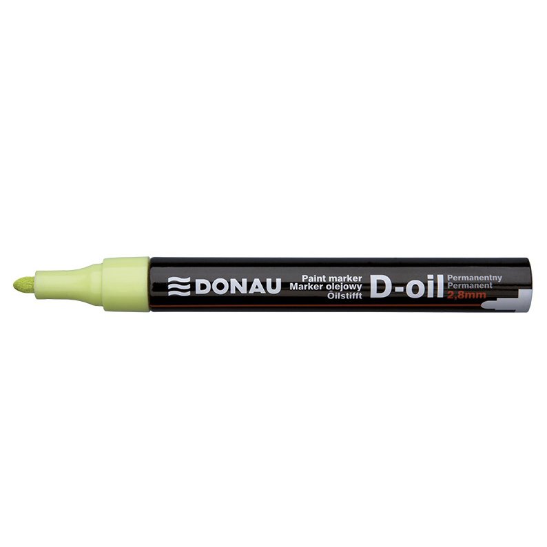 Marker olejowy DONAU D-Oil, okrągły, 2,8mm, żółty