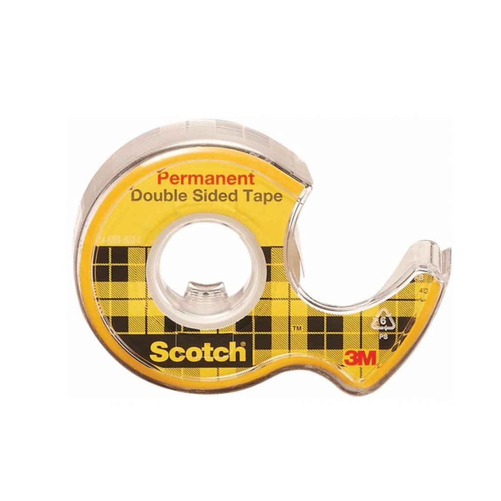 Taśma Scotch® dwustronnie klejąca, przezr., 12 mm x 6,3 m