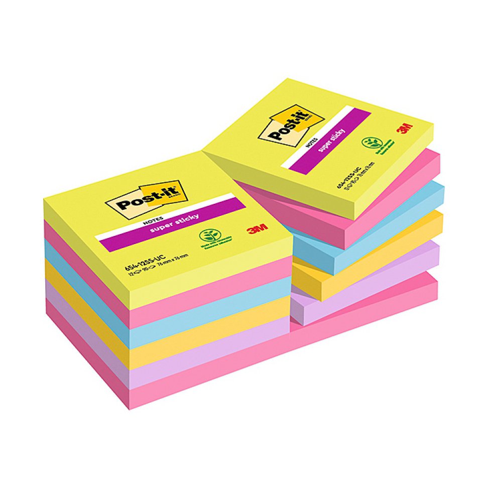 Bloczki samoprzylepne Postit® Super Sticky ULTRA