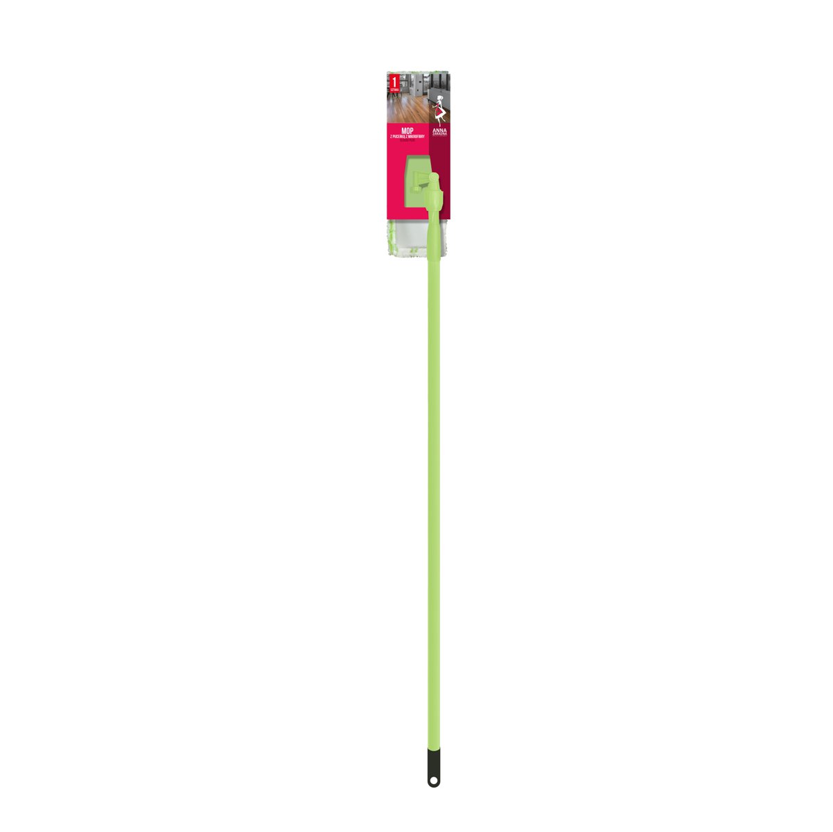 Mop z pucerką ANNA ZARADNA, z mikrofibry classic plus, 1 szt., mix