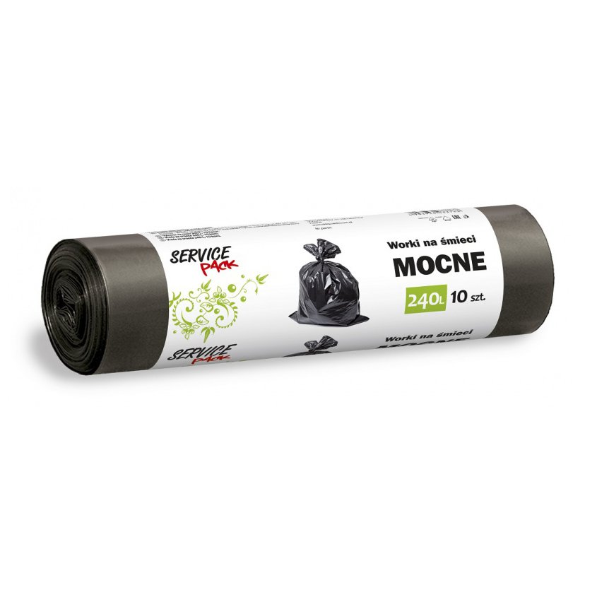 Worki na śmieci STELLA LDPE mocne, 240L 10 szt.