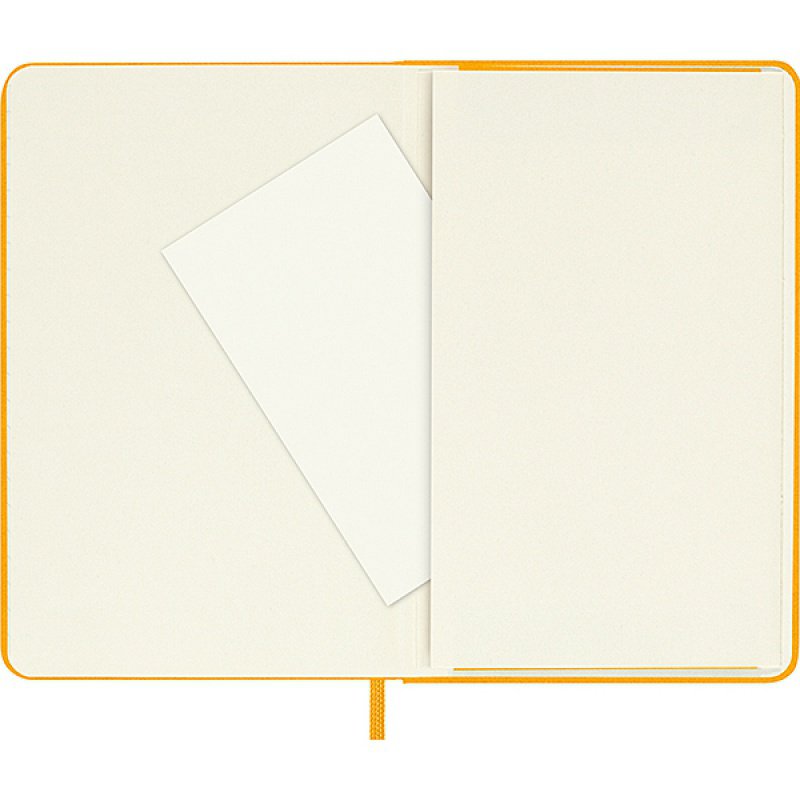 Notes MOLESKINE Classic P (9x14 cm), w linie, twarda oprawa, orange yellow, 192 strony, pomarańczowy