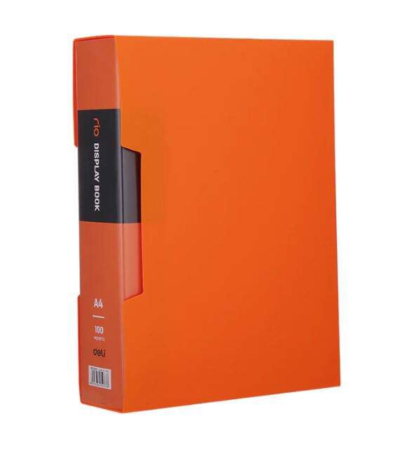 Album ofertowy A4 100 koszulek RIO pomarańczowy E5037 ORANGE DELI