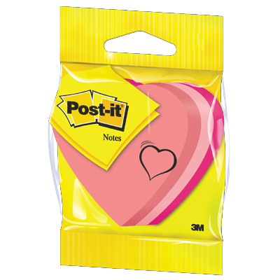 Kostka samoprzylepna Postit®, serduszko Kostka samoprzylepna Postit®, serduszko